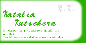 natalia kutschera business card